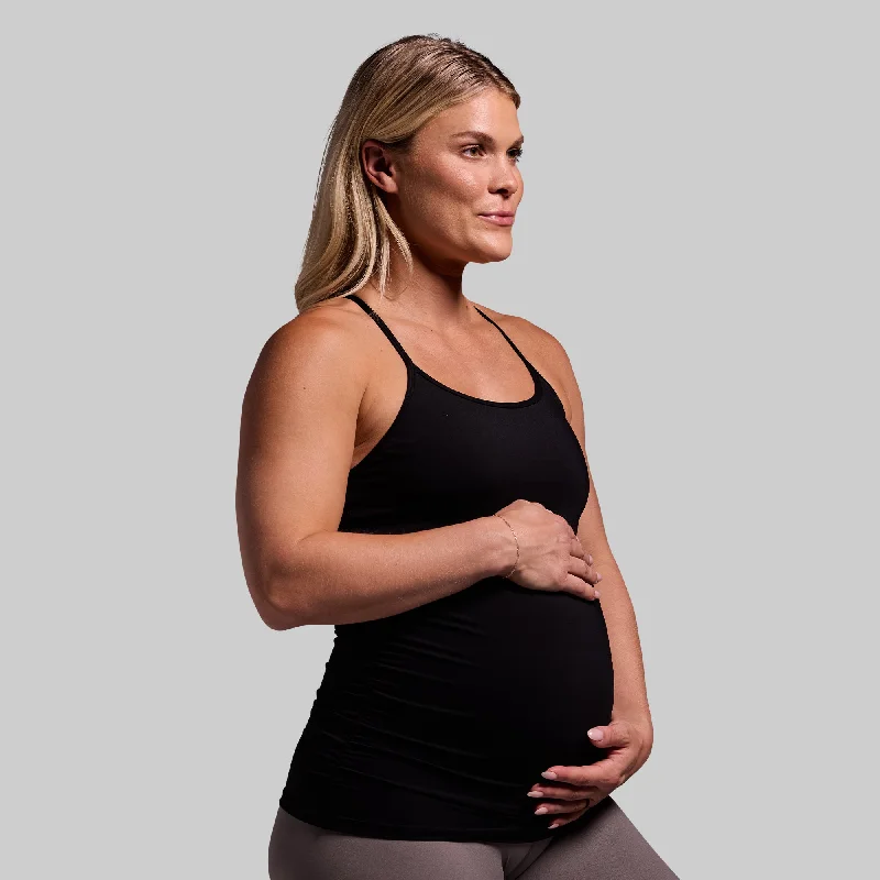 Trendsetting women’s clothing for fashion lovers   Maternity Drop Shot Tank (Black)