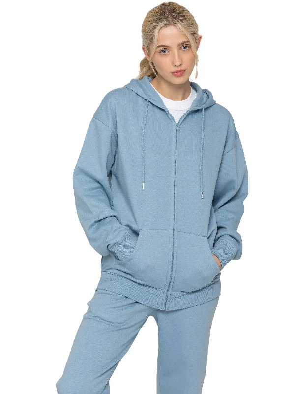 Enzo | Womens Oversized Zipped Hoodie