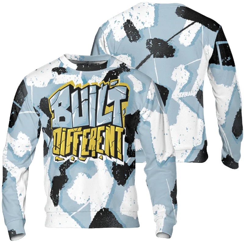 NastyJamz Blue Grey 13s Sweatshirt Match Built Different 3D All-Over Print Broken