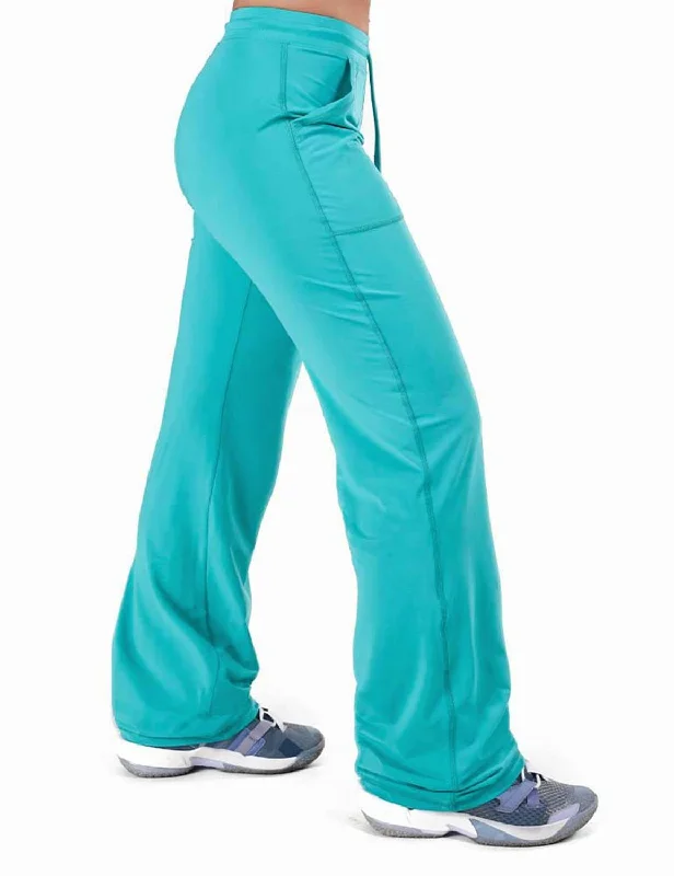 Cowgirl Tuff Womens Breathe Instant UPF Turquoise Nylon Lounge Pants