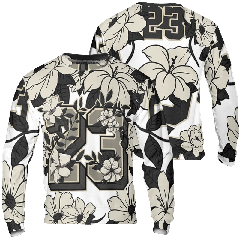 NastyJamz Gratitude 11s Sweatshirt Match 23 Floral 3D All-Over Print Flowers