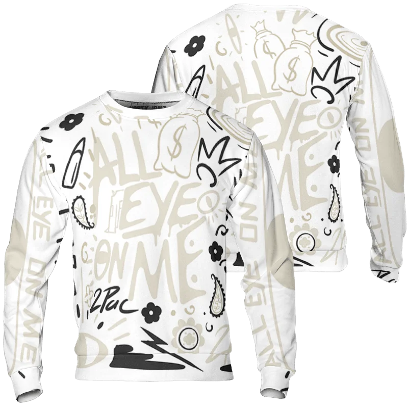 NastyJamz Gratitude 11s Sweatshirt Match All Eye On Me 3D All-Over Print Doodle Eye