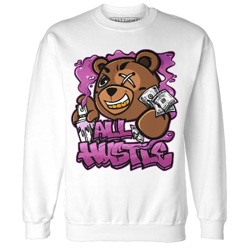 NastyJamz GS Hyper Violet 4s Sweatshirt Match BER Hustle All Day