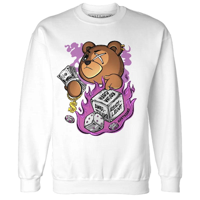 NastyJamz GS Hyper Violet 4s Sweatshirt Match Hustle Casino BER