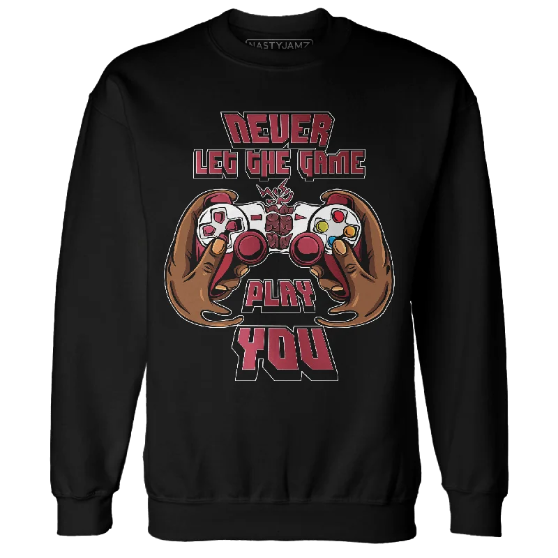 NastyJamz High 85 Metallic Burgundy 1s Sweatshirt Match The Game Changer