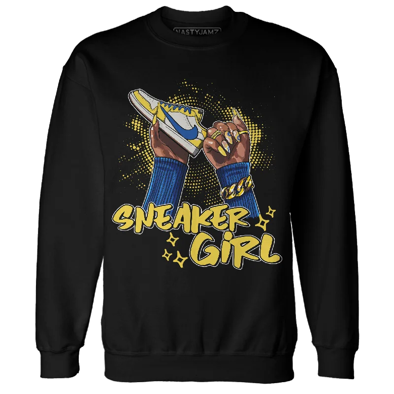 NastyJamz Low OG Canary TVSC 1s Sweatshirt Match Sneaker Girl Nail