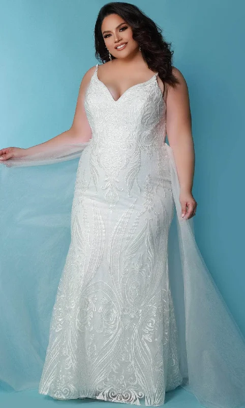 Sydney's Closet Bridal SC5287 - Sleeveless Embroidered Wedding Dress