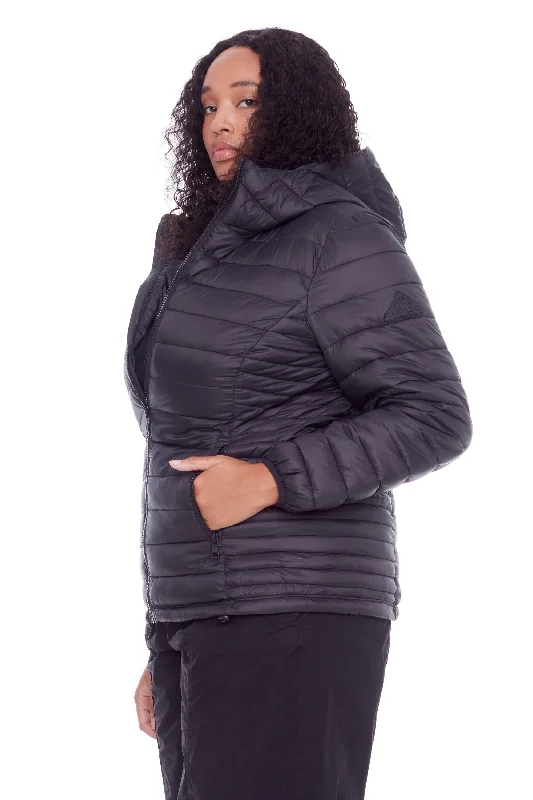 YOHO PLUS | WOMEN'S VEGAN DOWN (RECYCLED) LIGHTWEIGHT PACKABLE PUFFER (PLUS SIZE)