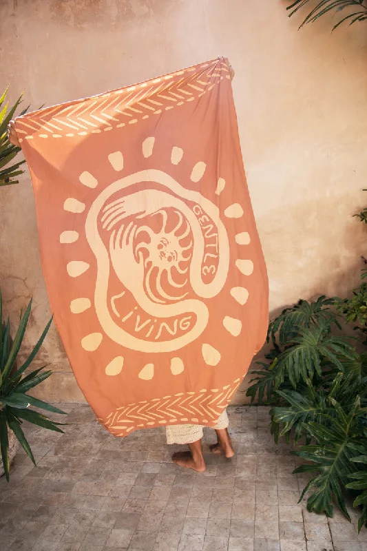 GENTLE LIVING SARONG - RUST