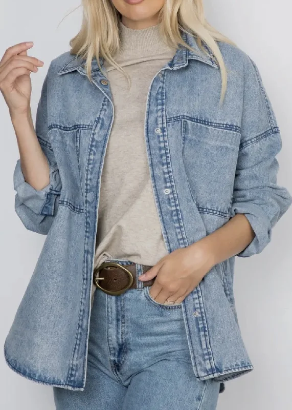 Sienna Oversized Denim Shacket