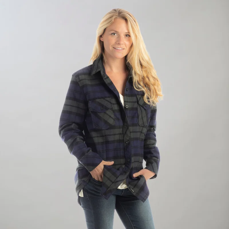 Women's Hemlock Rugged Overshirt- Bighorn Blue