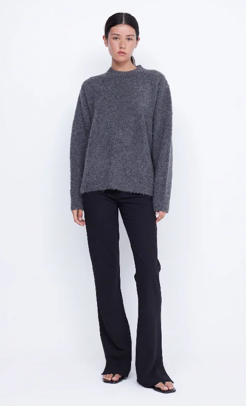 BRICE KNIT JUMPER - CHARCOAL