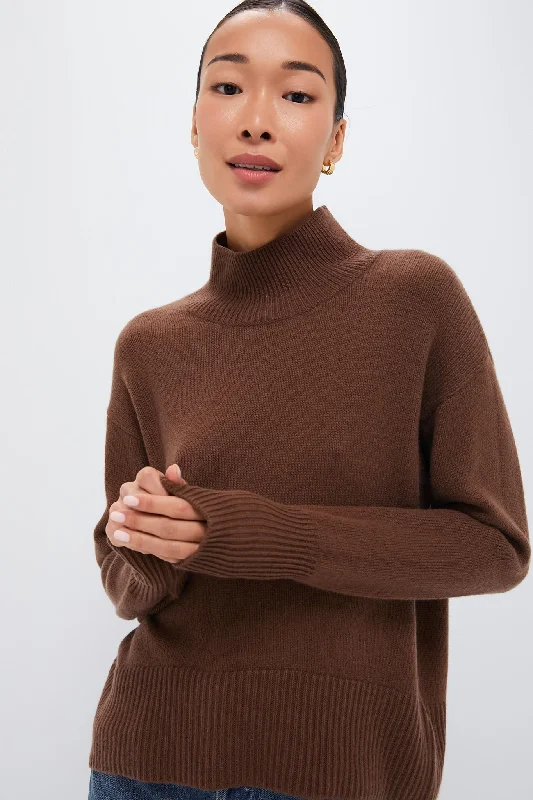 Brown Roll Neck Jumper