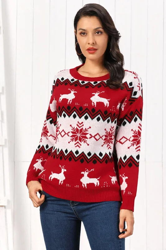 Reindeer Knit Sweater for Cozy Winter