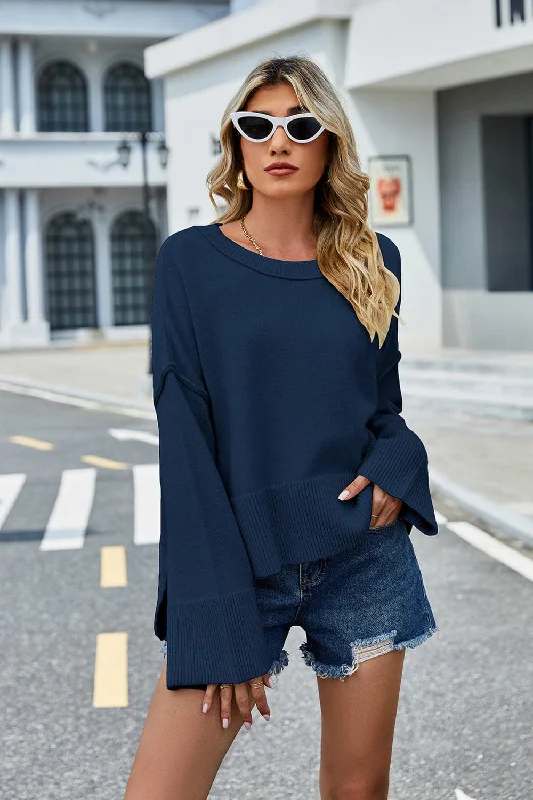 Cozy dropped shoulder sweater